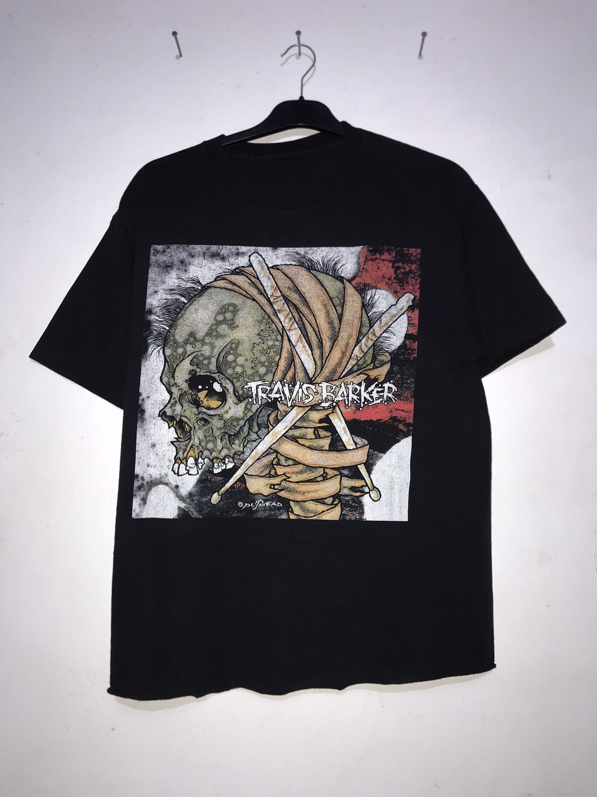 Vintage TRAVIS BARKER PUSHEAD ARTWORK TSHIRT XL Size US XL / EU 56 / 4 - 1 Thumbnail