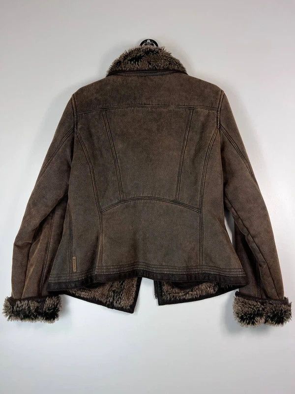 Emporio Armani Armani Jeans Womens Brown Faux Fur Lined Jacket Size M Size M / US 6-8 / IT 42-44 - 9 Thumbnail