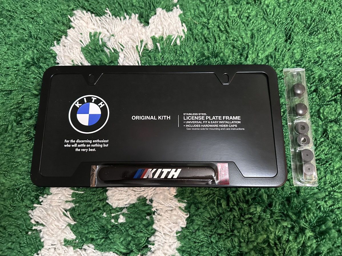 Kith x BMW License Plate Frame Black