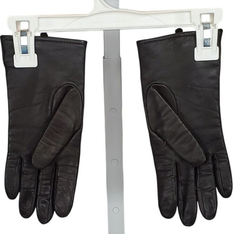 Vintage Vintage Brown Leather Gloves – 100% Cashmere Lined, Size 7.5 Size ONE SIZE - 2 Thumbnail