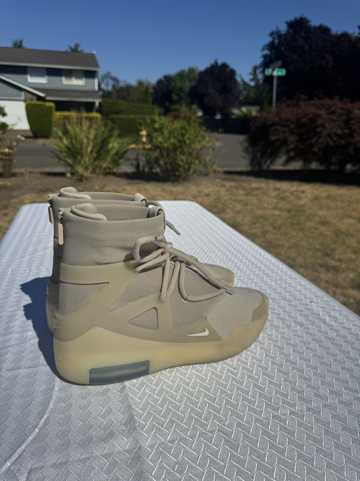 Fear of God × Nike Nike x Fear of God 1 Oatmeal Size US 9.5 / EU 42-43 - 9 Thumbnail
