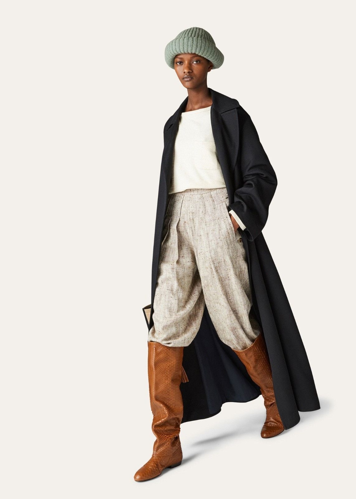 Loro Piana o1srvl11e0824 Tacna Sweatshirt in Off White Size XS / US 0-2 / IT 36-38 - 5 Thumbnail
