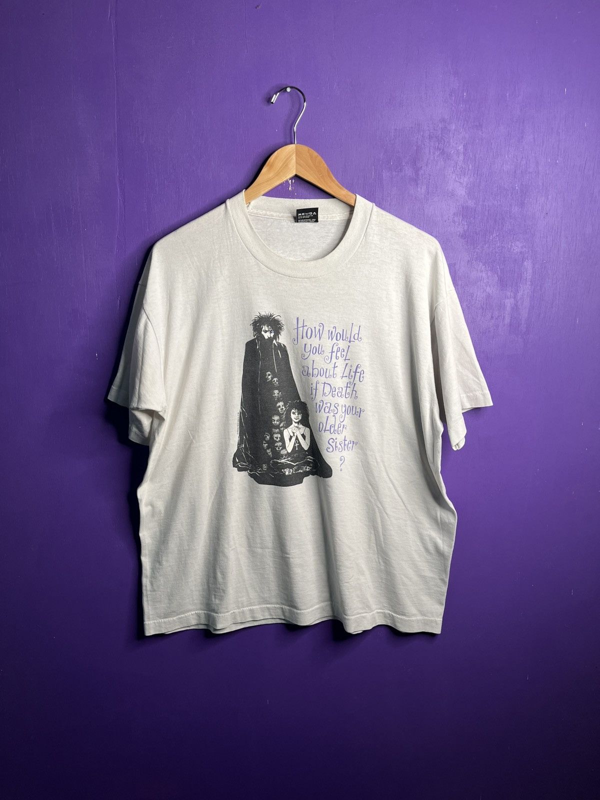 DC × Vintage Vintage 1991 DC comics the sandman/death t-shirt Size US XL / EU 56 / 4 - 1 Thumbnail