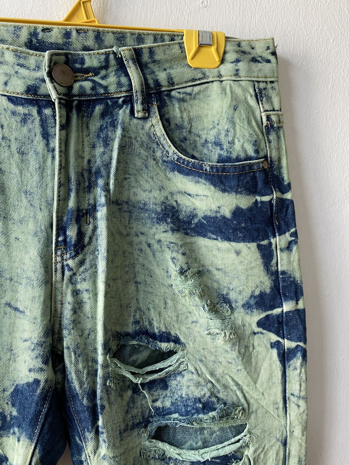 Japanese Brand Japanese Brand Acid Wash Design Distressed Denim Size US 31 - 9 Thumbnail