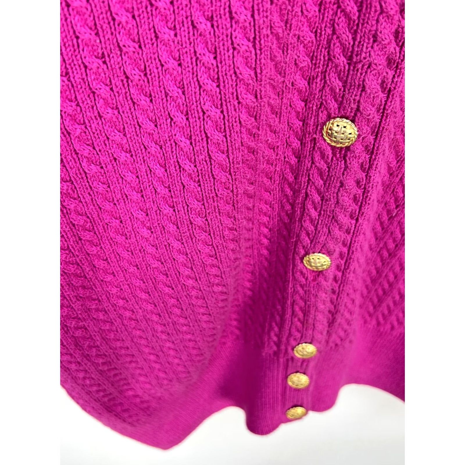 Johnstons Of Elgin Johnstons of Elgin Cotton Knit Sweater Cardigan Womens Size L Size L / US 10 / IT 46 - 6 Thumbnail