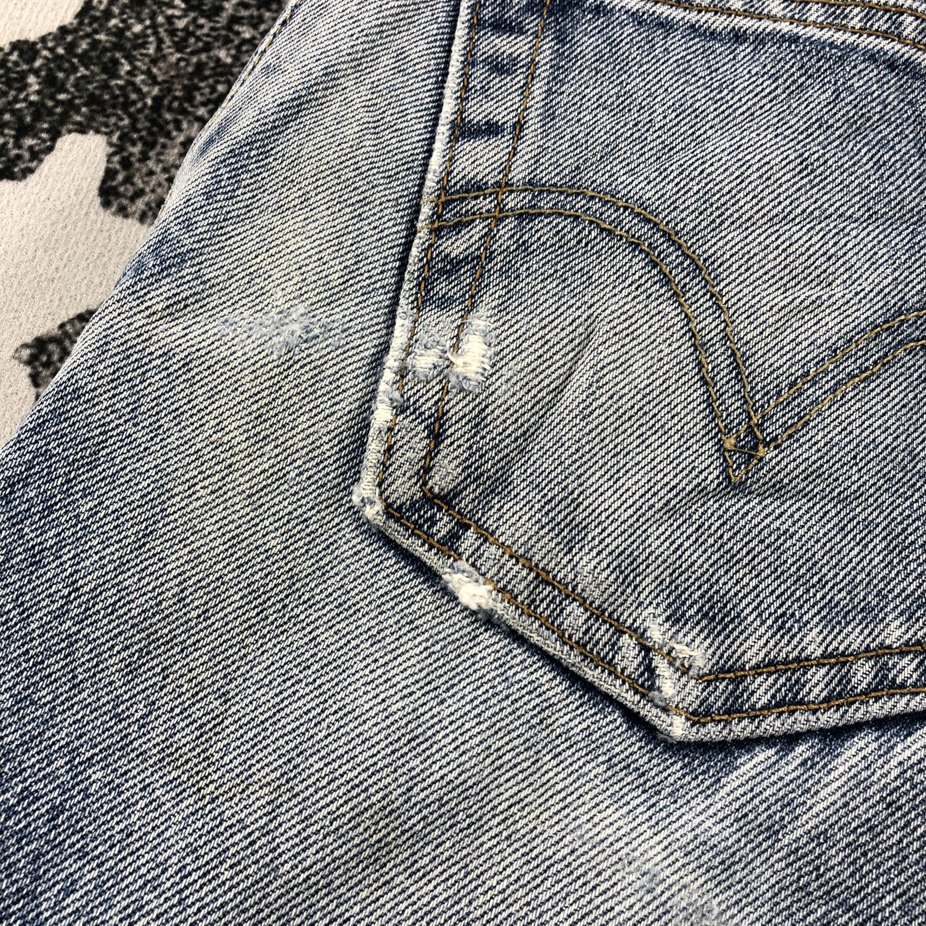 Levi's Vintage Levi's 505 Jeans Distress Regular Fit Denim KJ972 Size US 36 / EU 52 - 8 Thumbnail