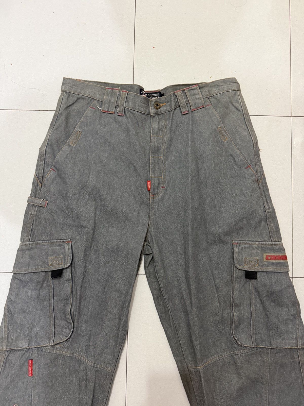 Japanese Brand Y2K Baggy CONART Multipocket Cargo Pants Size US 30 / EU 46 - 3 Thumbnail