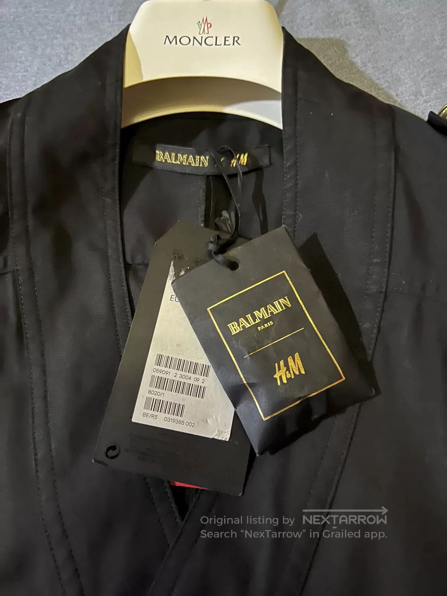 Balmain balmain x hm black double-breasted blazer. Size US L / EU 52-54 / 3 - 6 Thumbnail