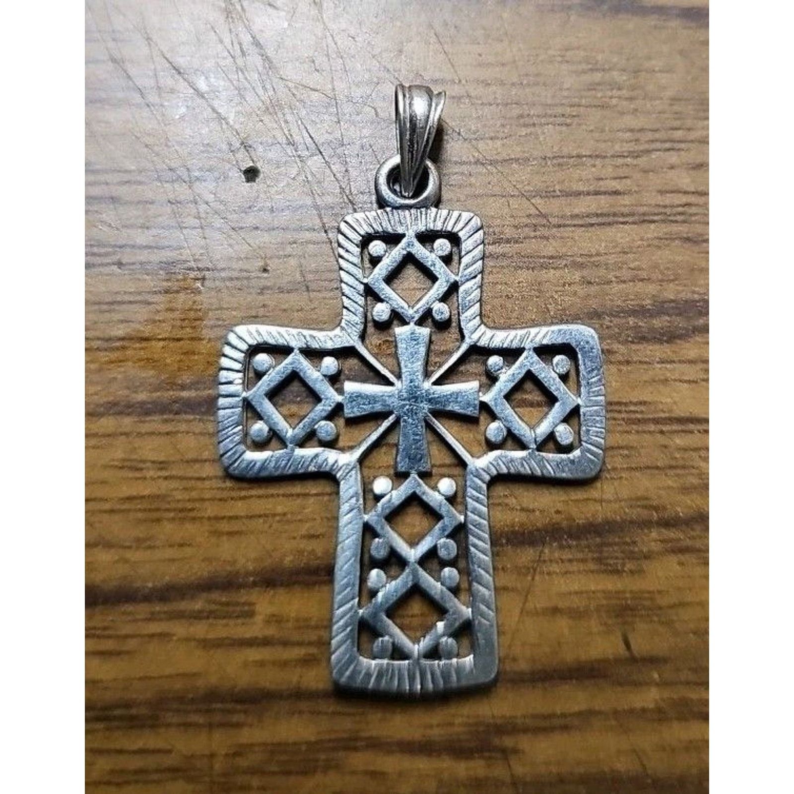 Other Silver Cross Charm 925 Cross pendant Size ONE SIZE - 1 Thumbnail