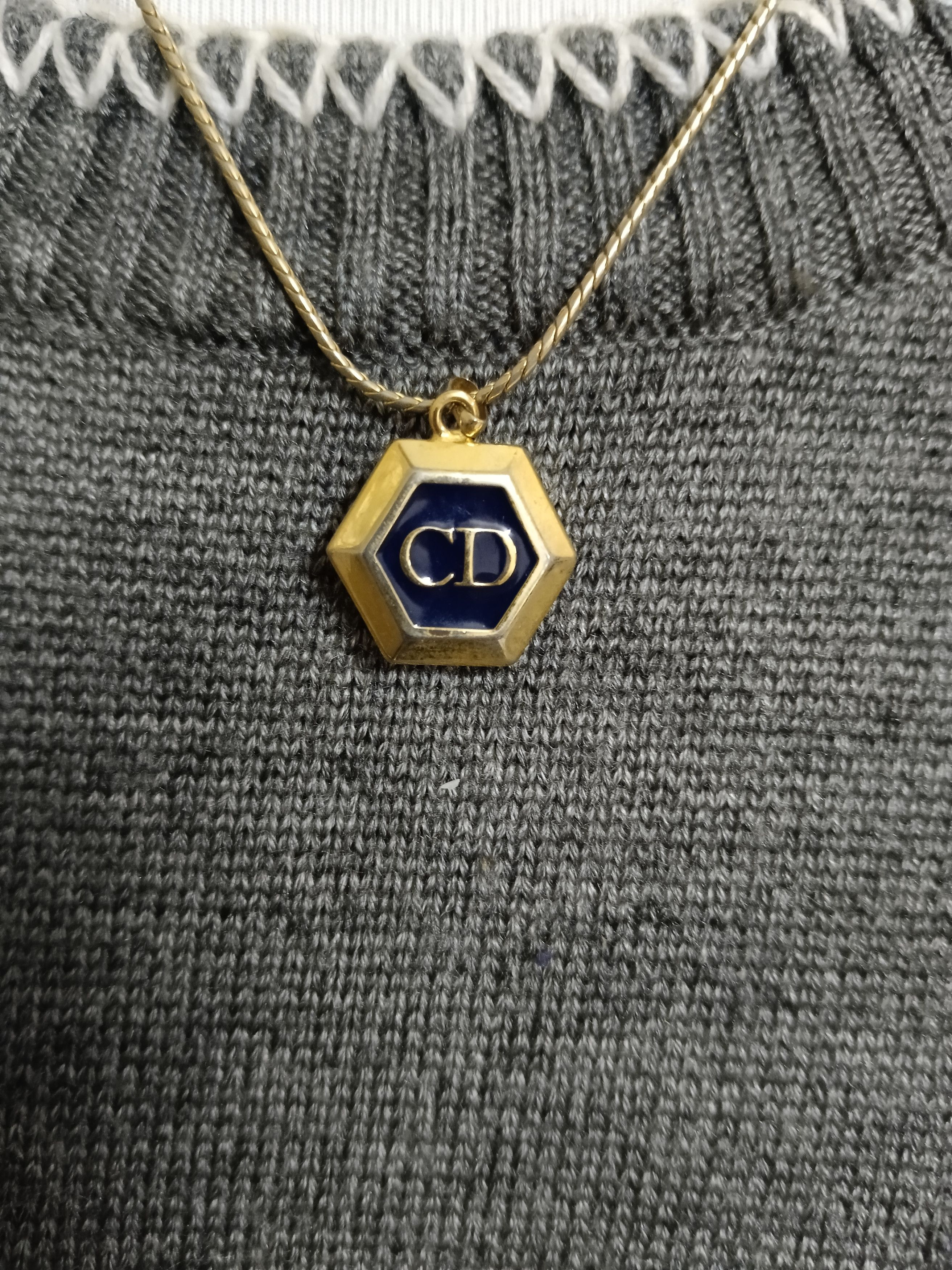 Dior Vintage Christian Dior Hexagon Diffuser Necklace Size ONE SIZE - 2 Thumbnail