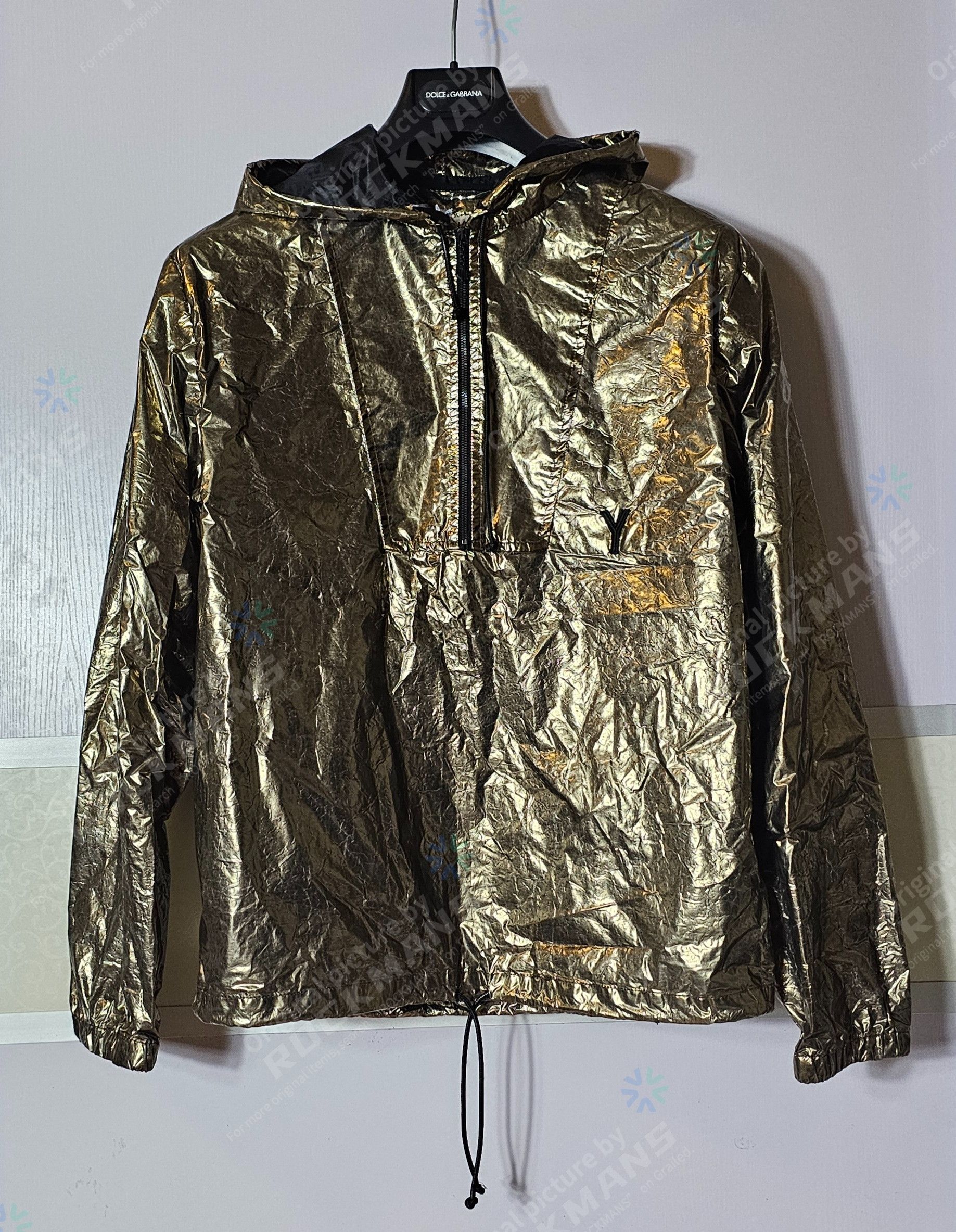 Saint Laurent Paris Saint Laurent gold Nylon Doré Capuche Anorak Jacket 46 Size US S / EU 44-46 / 1 - 1 Thumbnail
