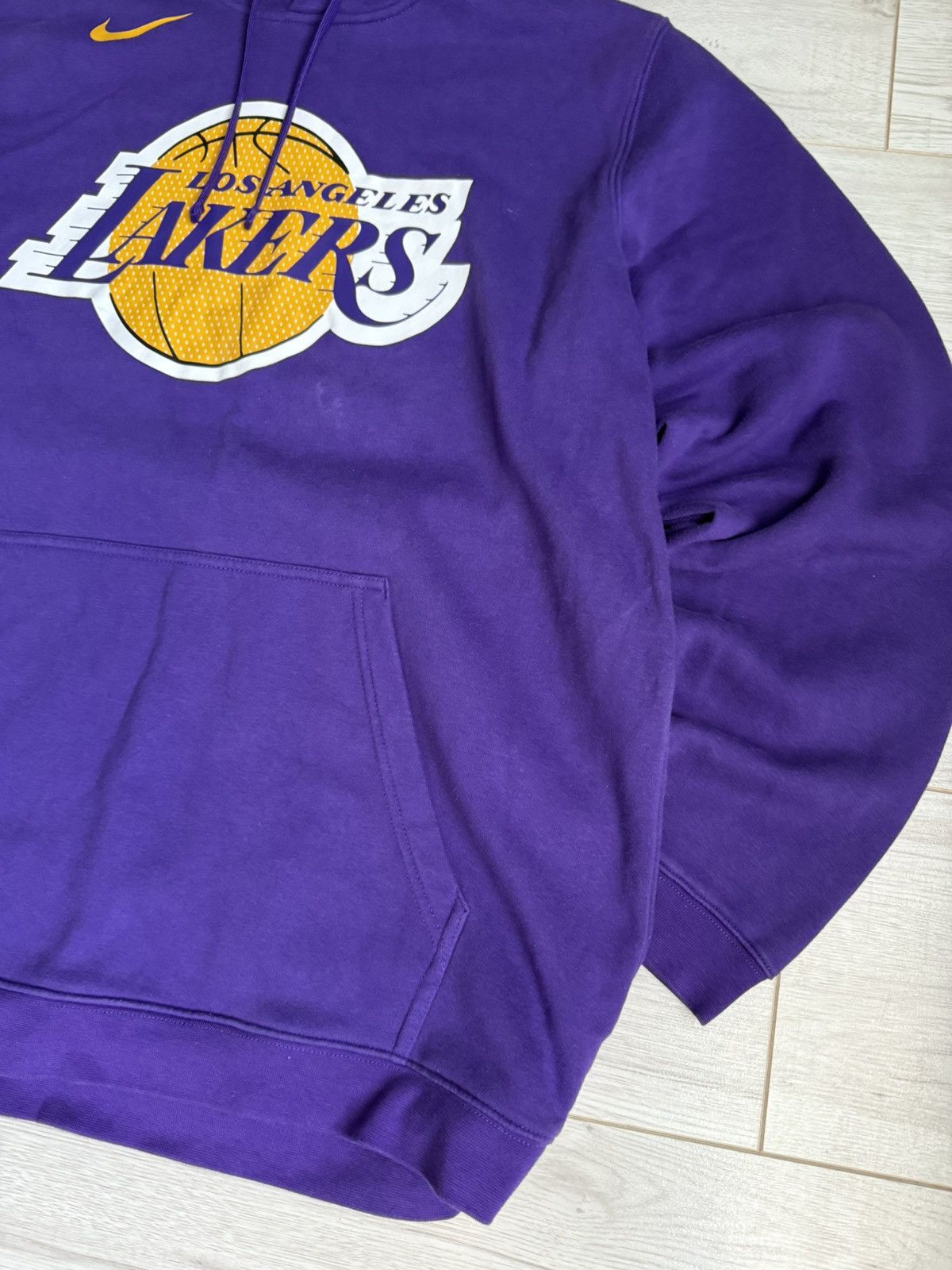 NBA × Nike Vintage Nike NBA Los Angeles Lakers basketball jersey hoodie Size US XXL / EU 58 / 5 - 2 Thumbnail