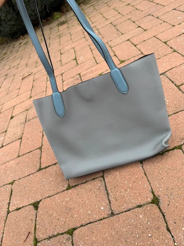 Coach Coach Willow Tote Bag Leather Grey Blue Size ONE SIZE - 10 Thumbnail