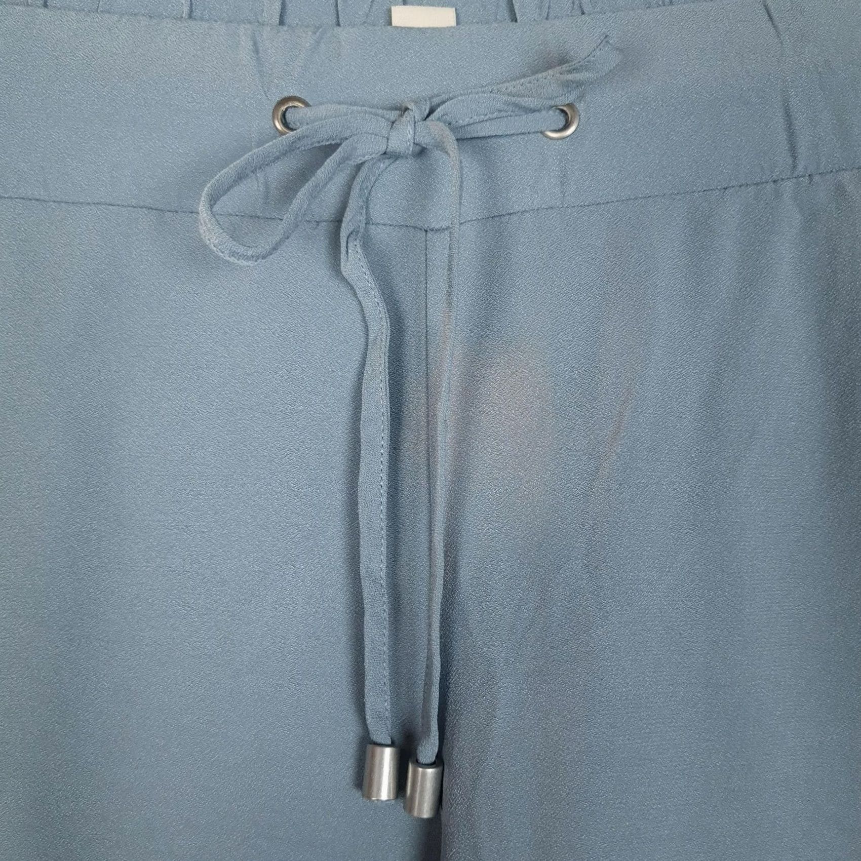 Hanro Hanro Womens S Blue Viscose Drawstring Elastic Cuff Jogger Pockets Lounge Pants Size 28" / US 6 / IT 42 - 4 Thumbnail