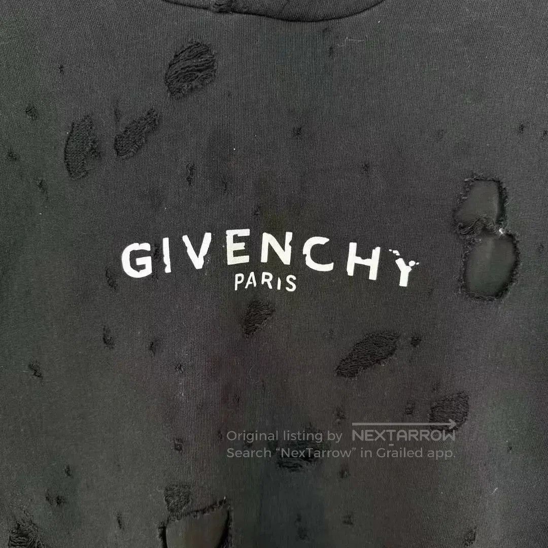 Givenchy Givenchy Black Gold Large Hole Hoodie. Size US S / EU 44-46 / 1 - 3 Thumbnail