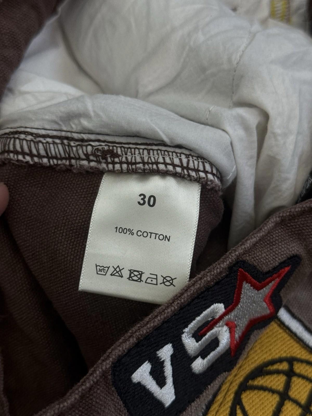 Vale Valley Brown Denim Patchwork Shorts Size 30 (Brand New) Size US 30 / EU 46 - 9 Thumbnail