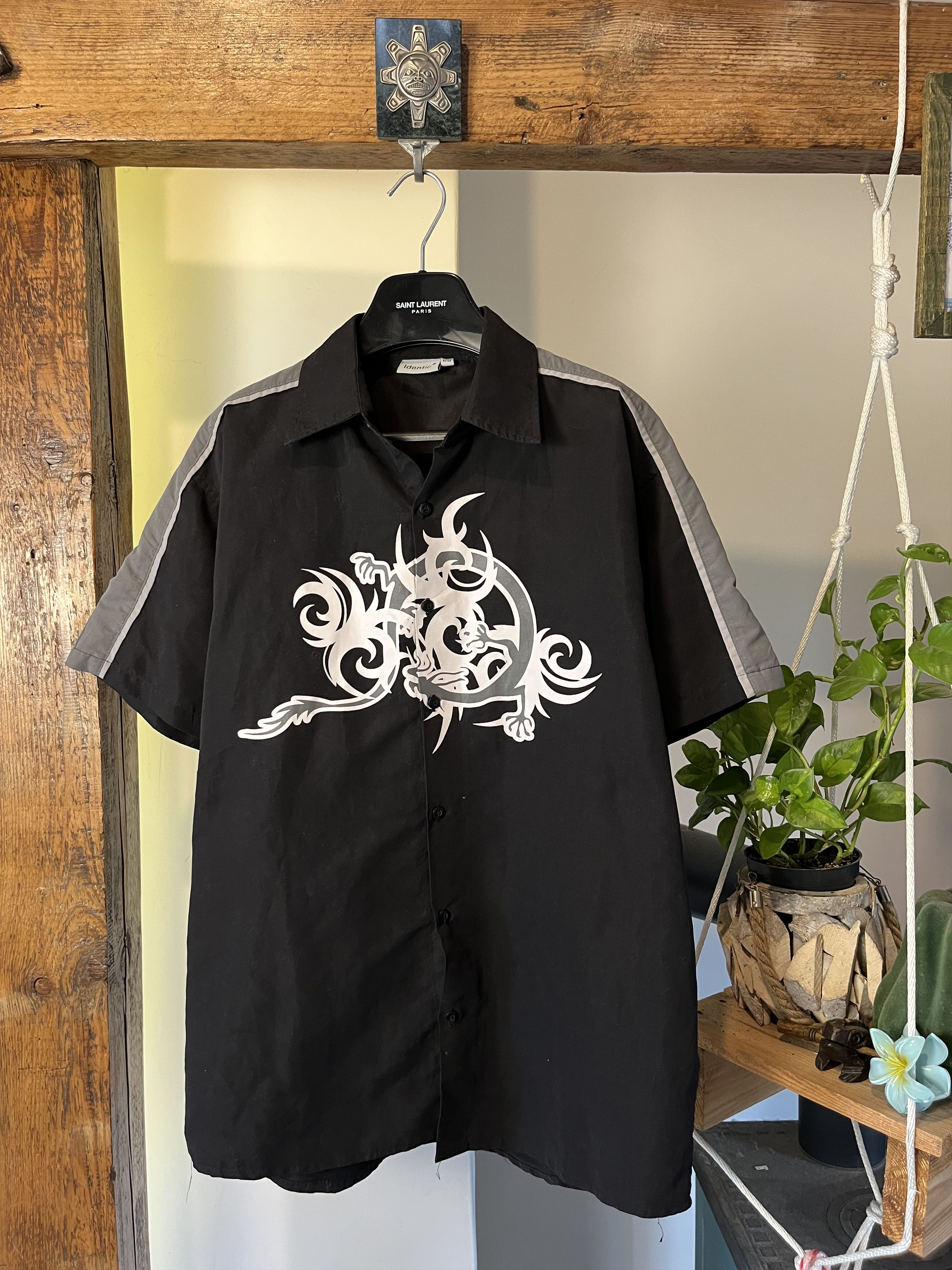 Affliction × Vintage Vintage y2k Tribal Tattoo Shirt Opium Style Size US L / EU 52-54 / 3 - 1 Thumbnail