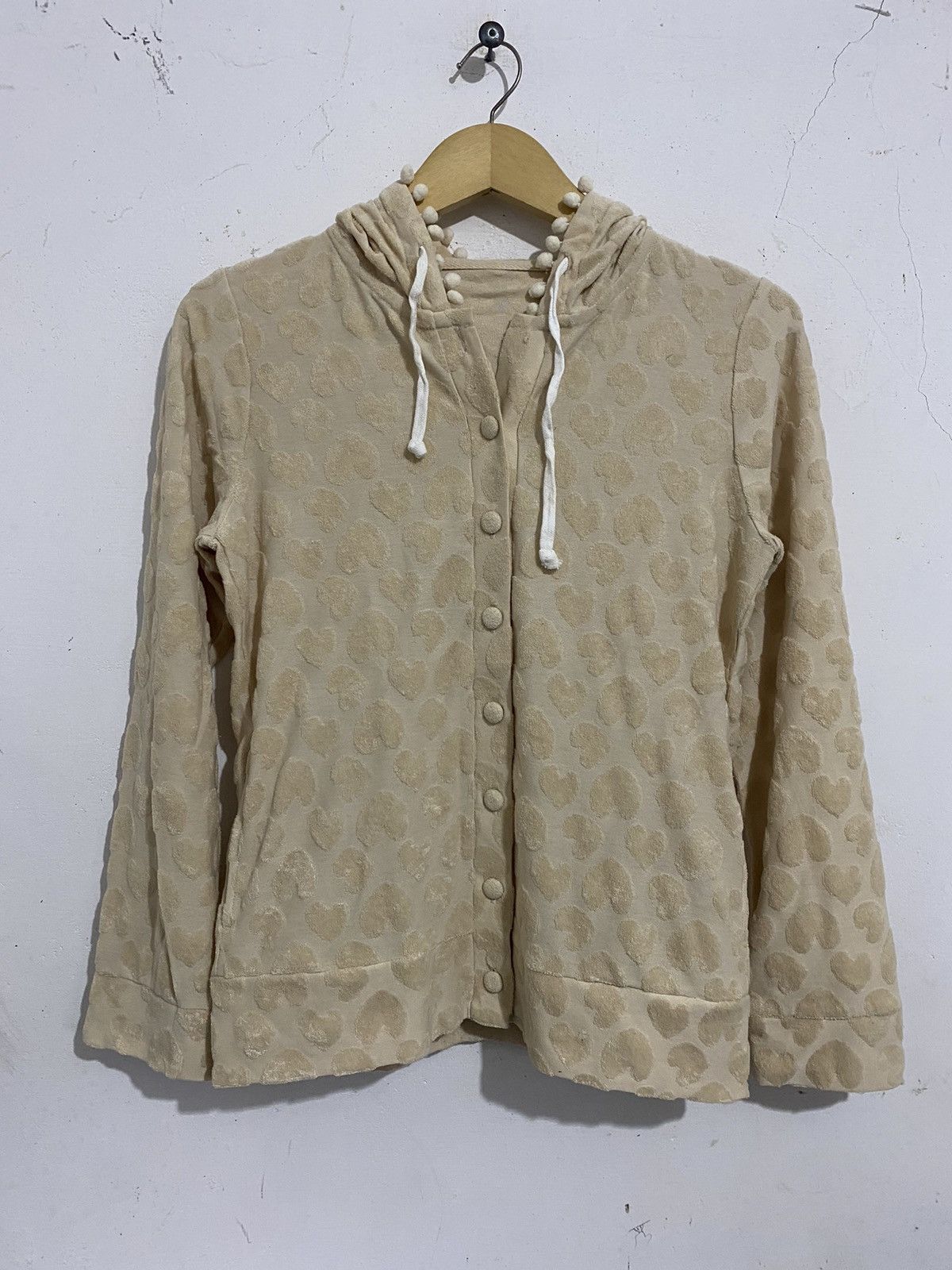 If Six Was Nine Japanese velvet hearts shaped hoodie kmrii goa styled Size US S / EU 44-46 / 1 - 1 Thumbnail