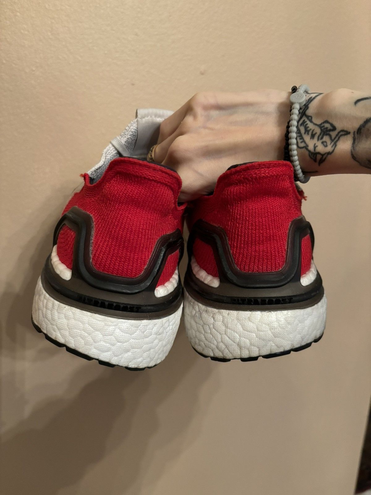Adidas × Vintage UltraBoost 19 ‘White Scarlet’ Size US 8 / EU 41 - 4 Thumbnail