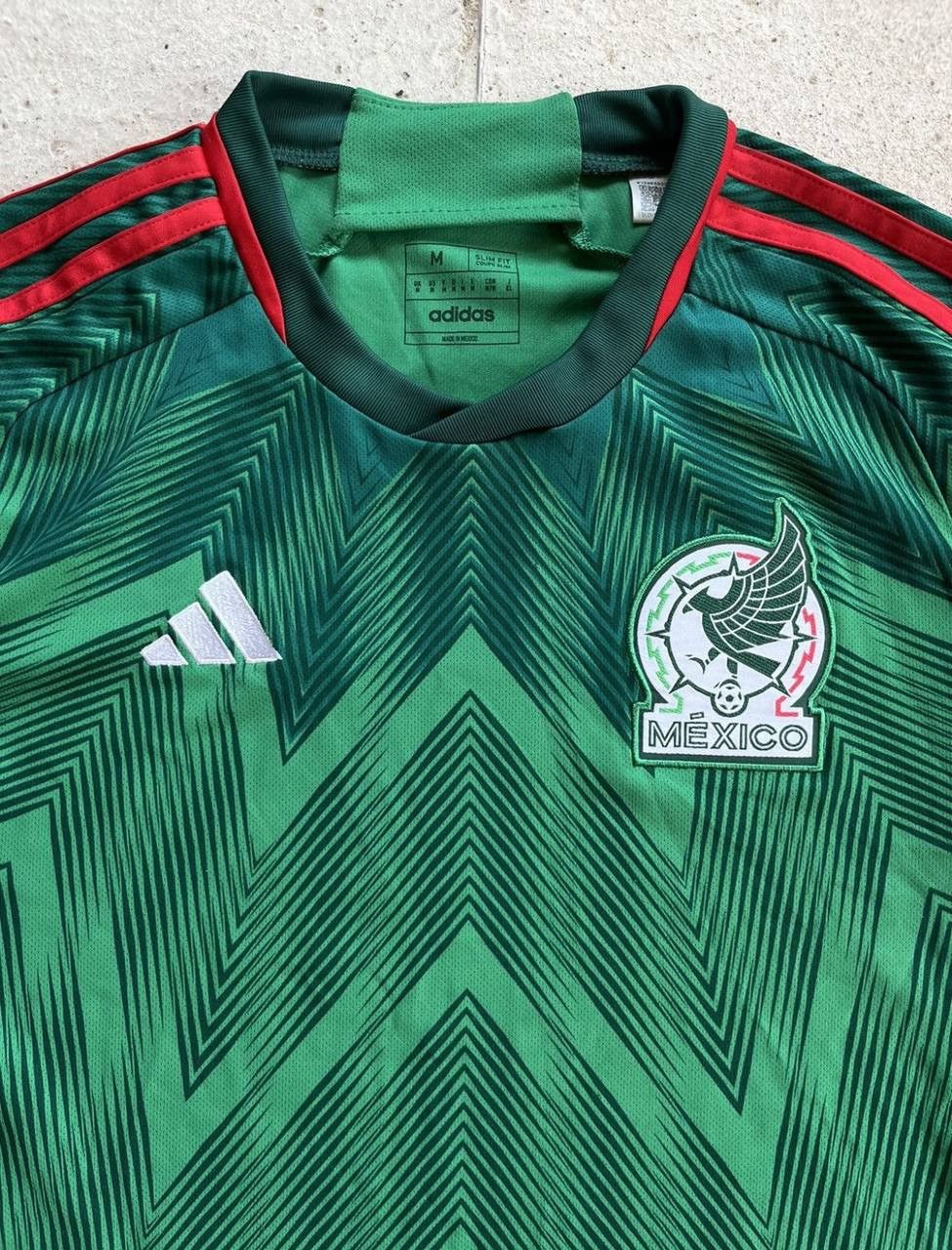 Adidas Adidas Mexico 2022-2023 Home Green Jersey Size US M / EU 48-50 / 2 - 2 Thumbnail