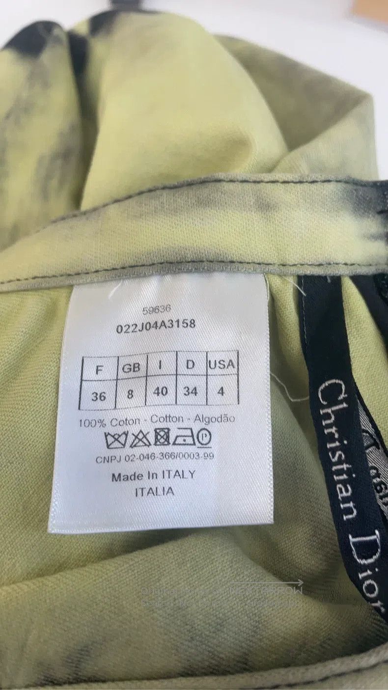 Dior Dior Yellow tie-dyed skirt Size 24" / US 00 / IT 34 - 4 Thumbnail