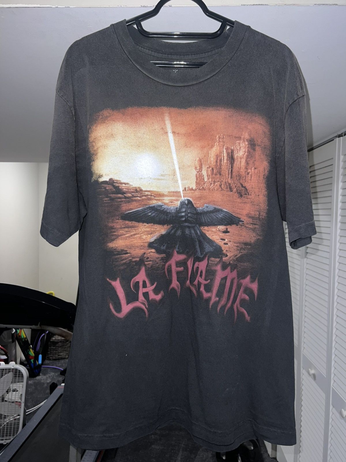 Travis scott coachella la flame tshirt size large
