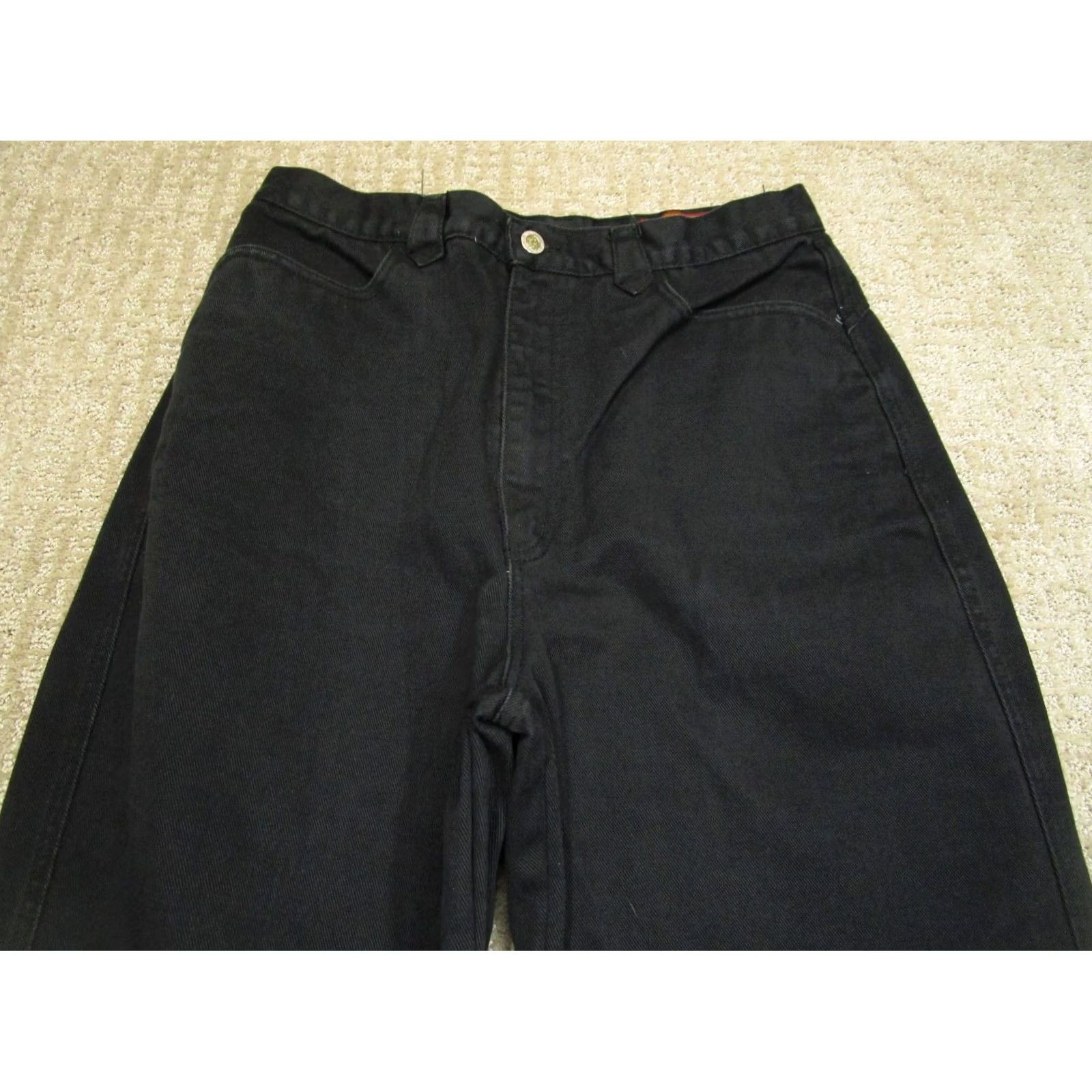 Vintage VINTAGE Lawman Jeans Women 30 Black High Rise Bareback Western Pants Riding Jeans 90s Cowboy Retro 36in Inseam Regular Fit Mens Women Girls Size 36" / US 14 / IT 50 - 2 Thumbnail