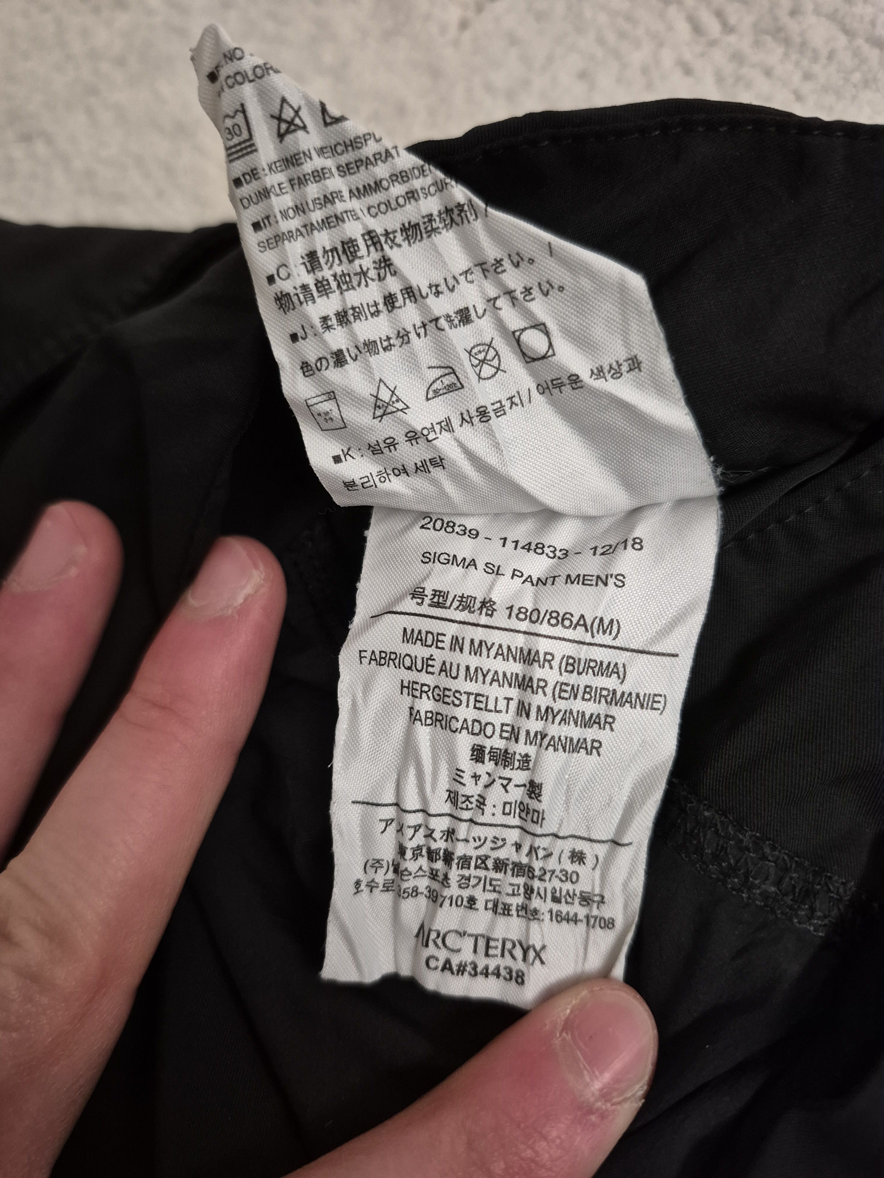 Arc'teryx Arcteryx Sigma SL pant black Medium Size US 32 / EU 48 - 6 Thumbnail