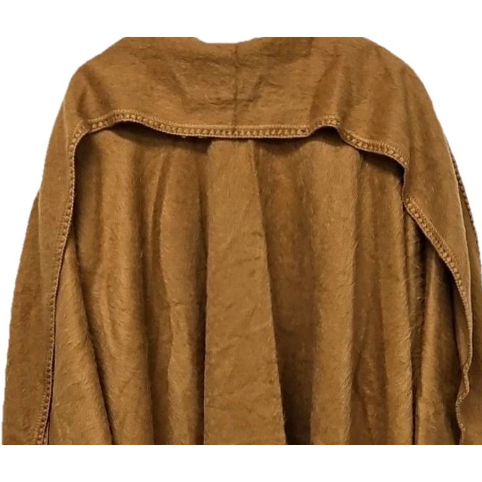 Vintage VINTAGE ML Kessler Poncho Cape Women L Alpaca Wool Camel Fringe Handmade Peru Poncho/Cape Wool Alpaca HandMade 100% Size ONE SIZE - 5 Thumbnail