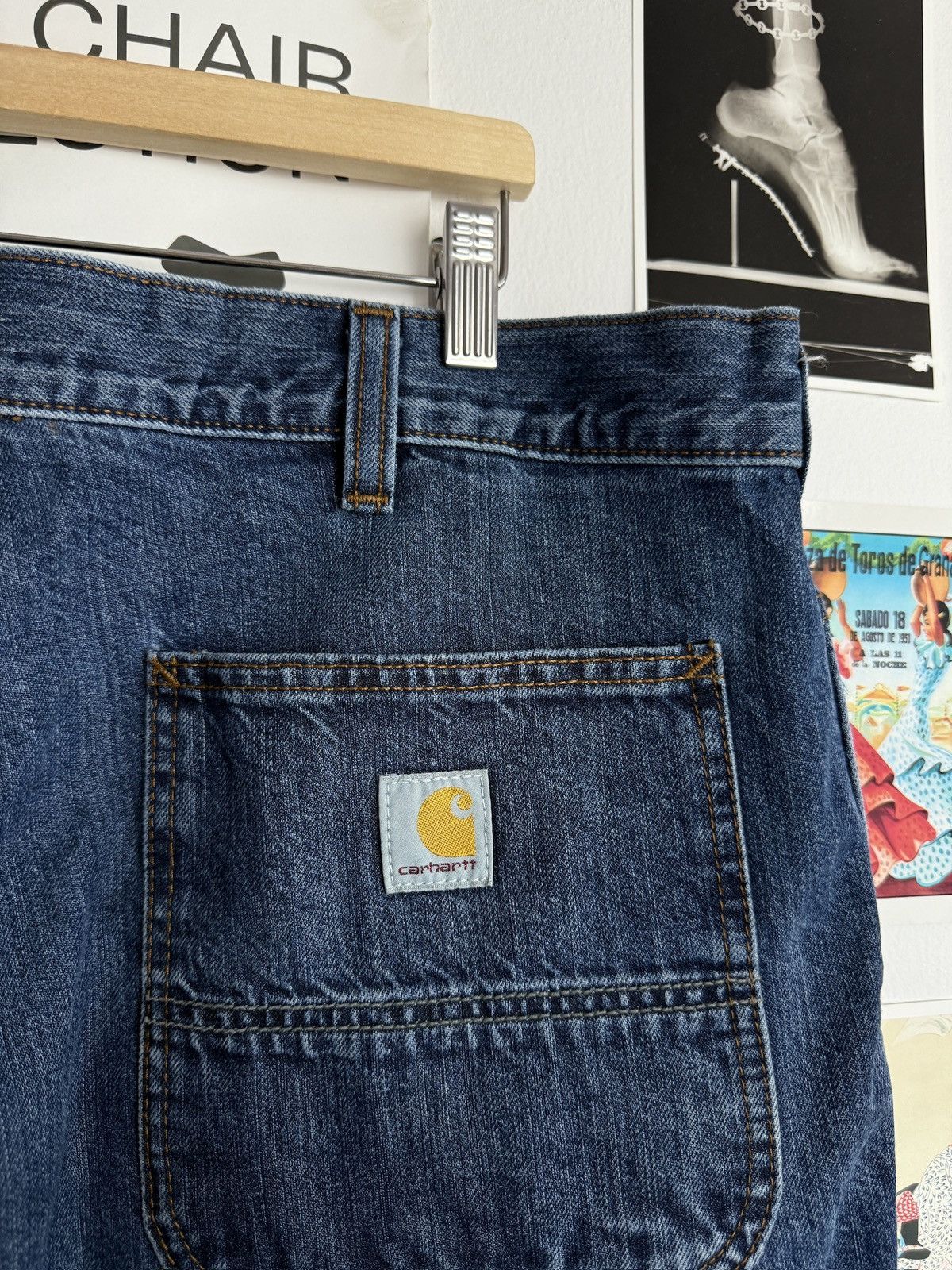 Carhartt Vintage y2k Carhartt Double knee denim pants skate workwear Size US 40 / EU 56 - 5 Thumbnail
