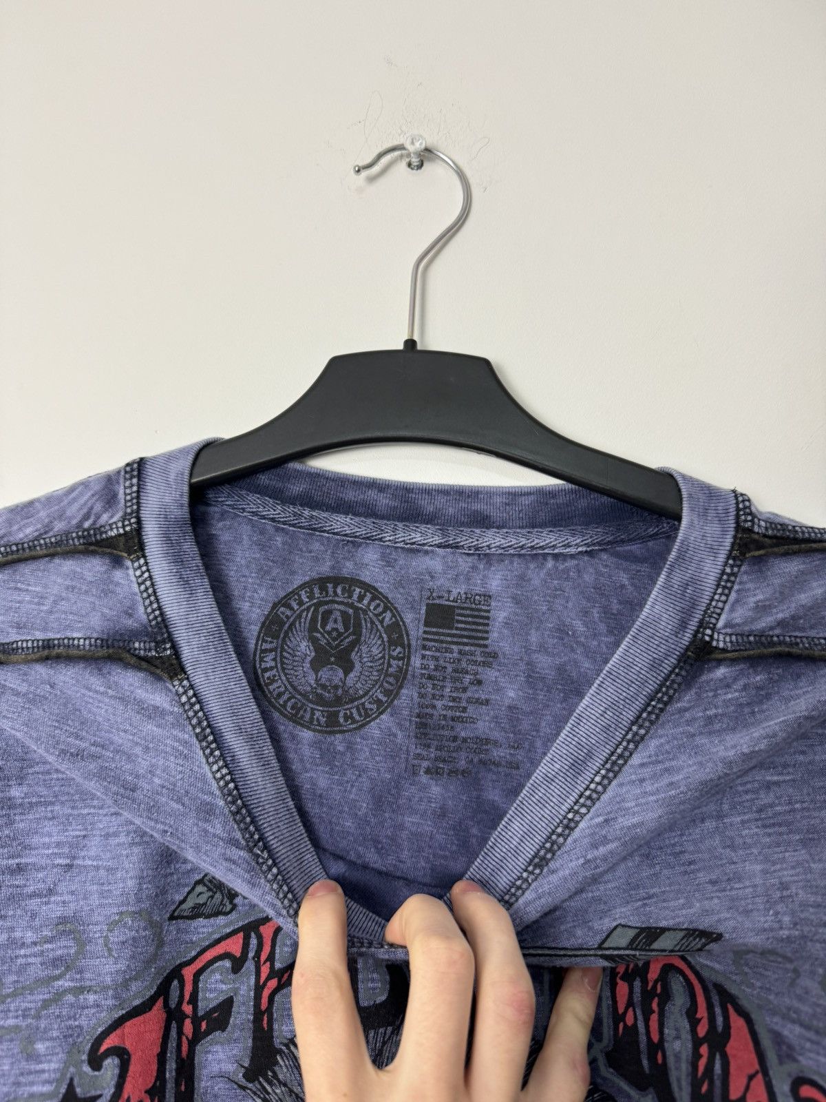 Affliction Affliction punk Avantgarde skull long sleeve “Live Fast” Size US XL / EU 56 / 4 - 5 Thumbnail