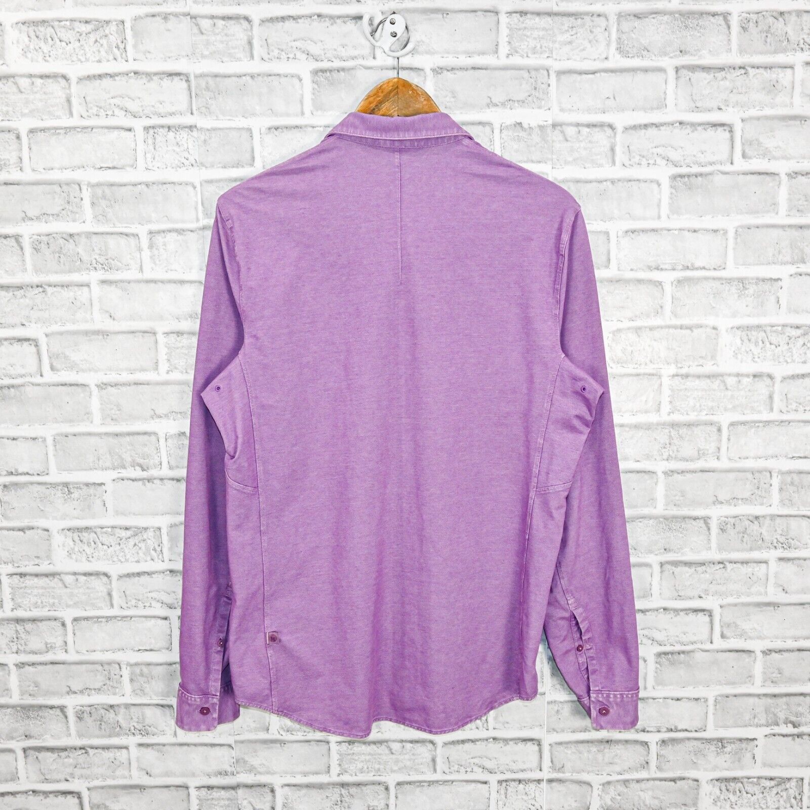 Lululemon Lululemon Commission Long Sleeve Button Down Shirt in Purple Size US M / EU 48-50 / 2 - 2 Thumbnail