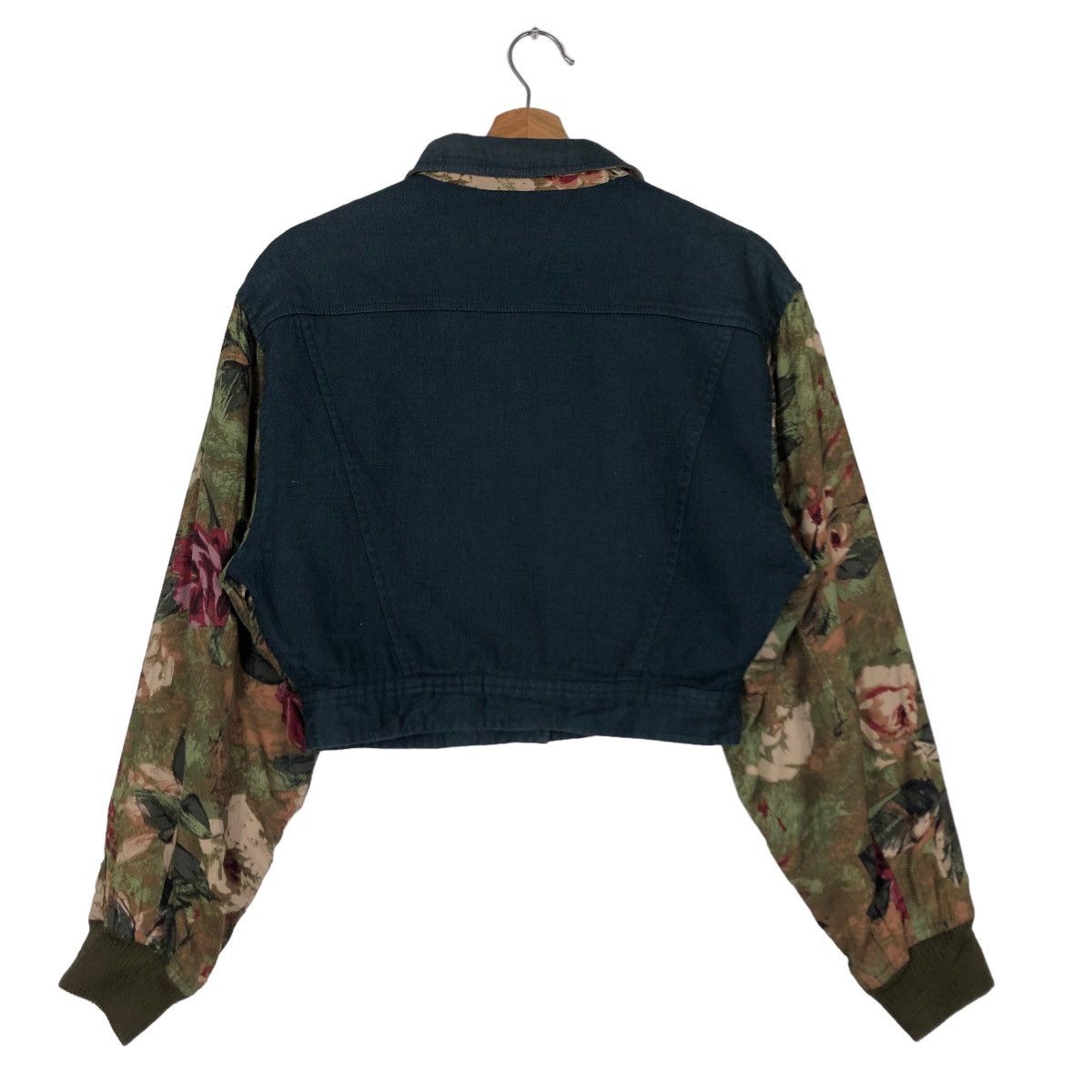 Japanese Brand 🔥90’s Rare Cropped Jacket Ball Donna Japan Floral Sleeve Size M / US 6-8 / IT 42-44 - 8 Thumbnail