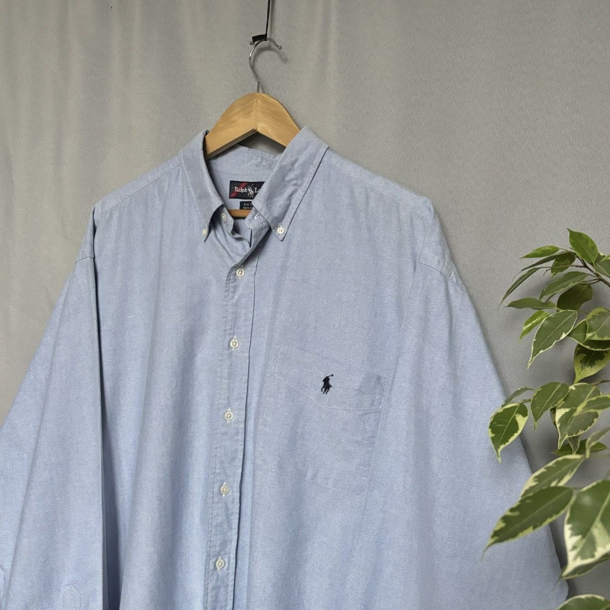 Polo Ralph Lauren Polo Ralph Lauren Big shirt xl blue cotton rare vintage Size US XL / EU 56 / 4 - 2 Thumbnail