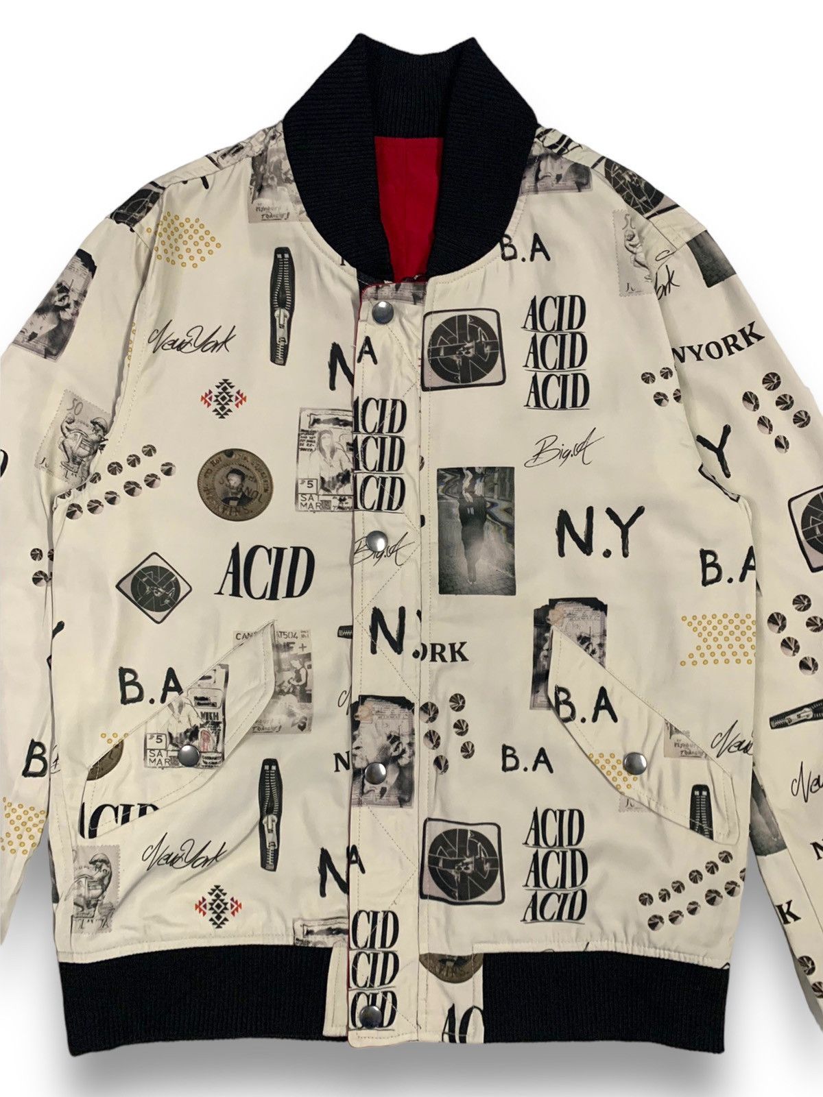 Hysteric Glamour Japanese Brand JackRose Full Print Reversible Bomber Jacket Size US M / EU 48-50 / 2 - 6 Thumbnail