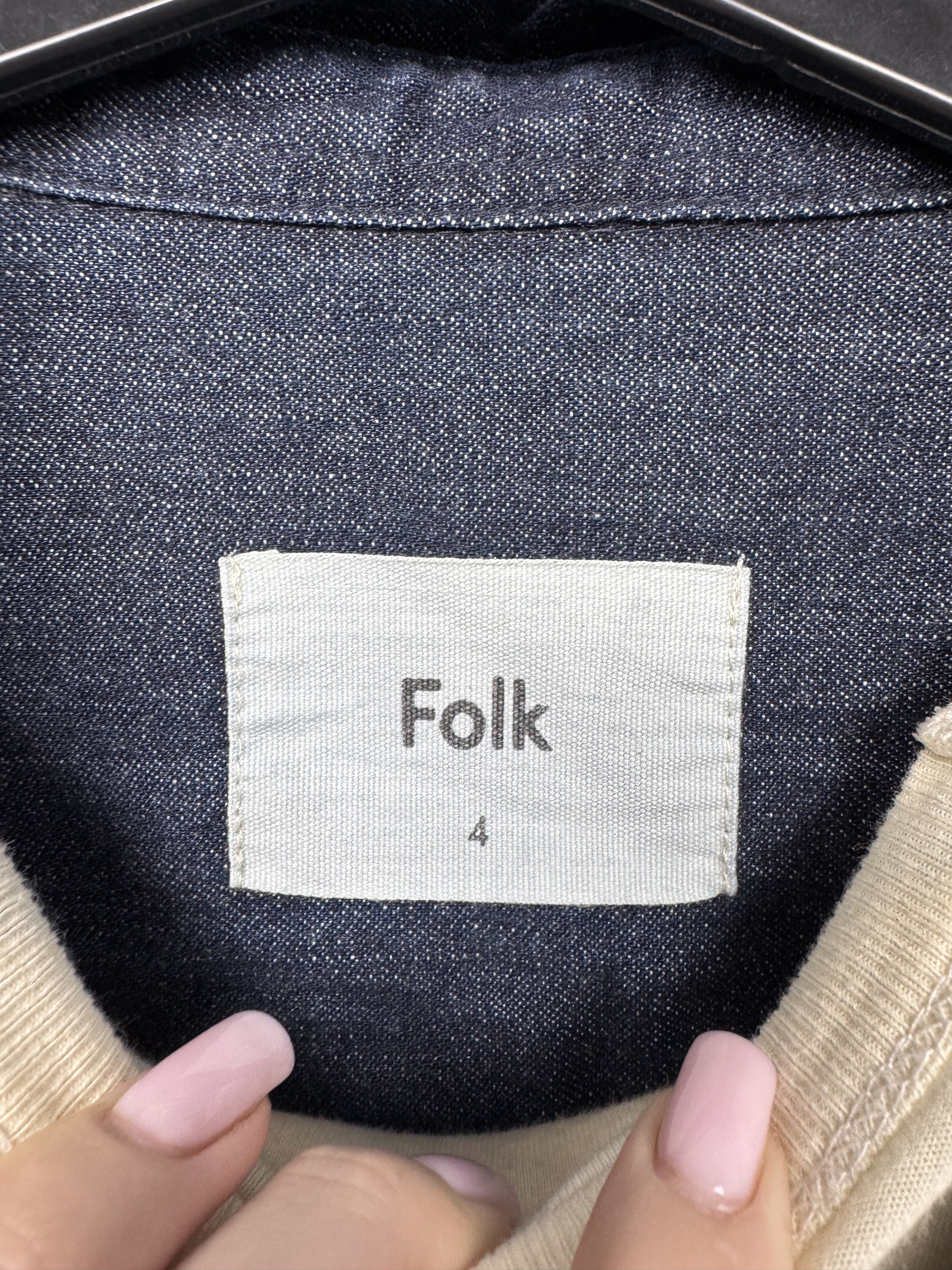 Folk Folk Mens Denim Shirt Size US L / EU 52-54 / 3 - 3 Thumbnail