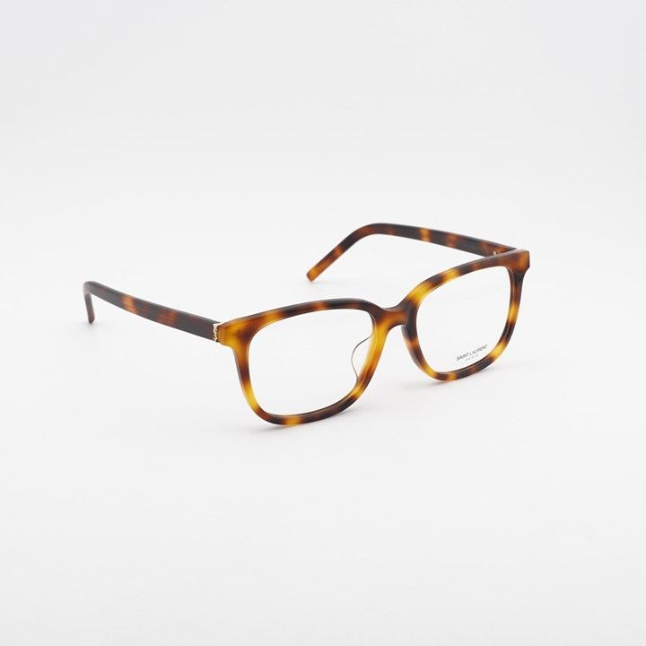 Saint Laurent Paris Saint Laurent SLM110F 005 Eyeglasses Havana 55mm Square Size ONE SIZE - 5 Thumbnail