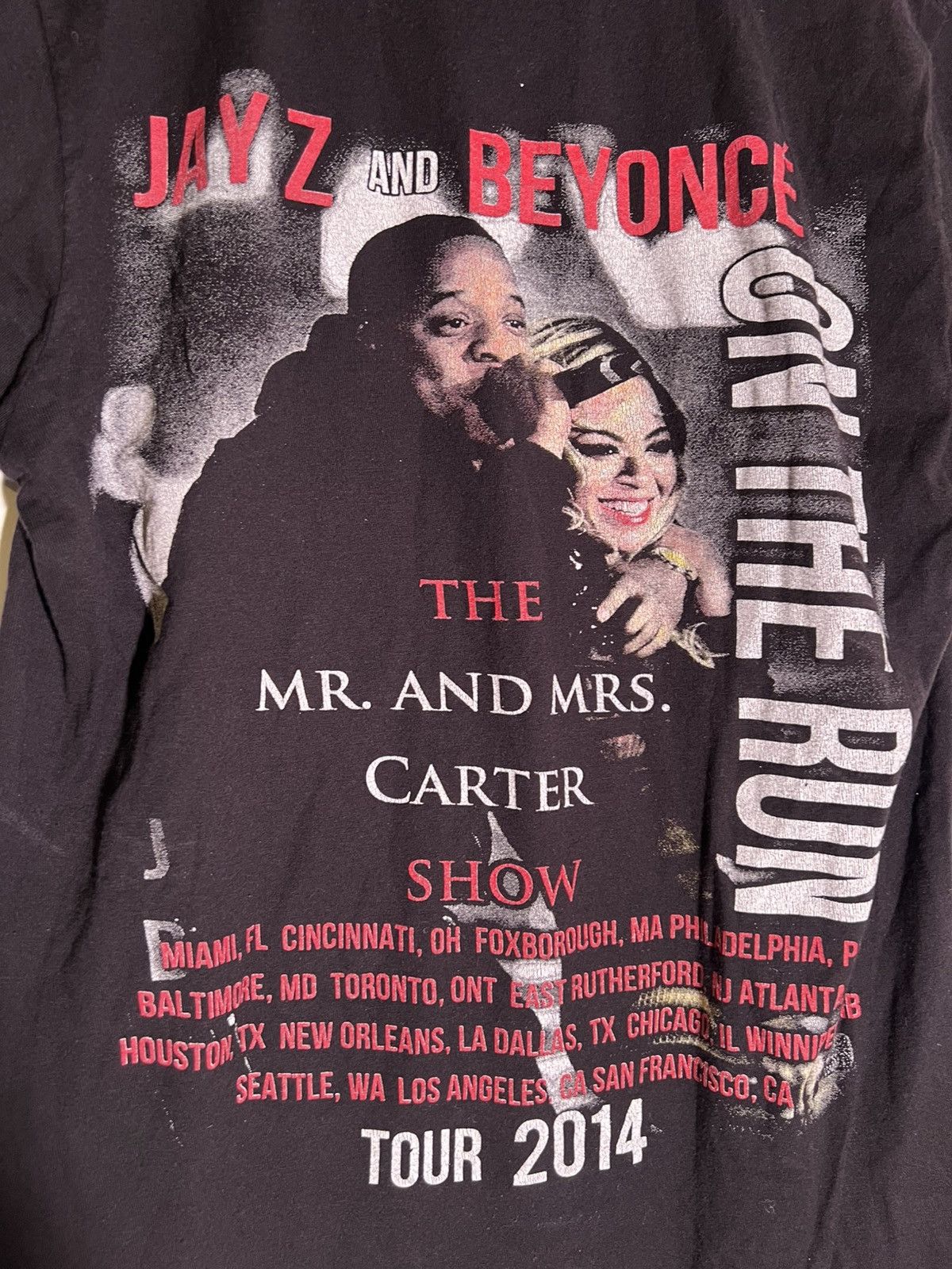 Rap Tees On The Run Beyoncé & Jay Z Rap R&B Pop Hip Hop Tour T Shirt Size US S / EU 44-46 / 1 - 8 Thumbnail