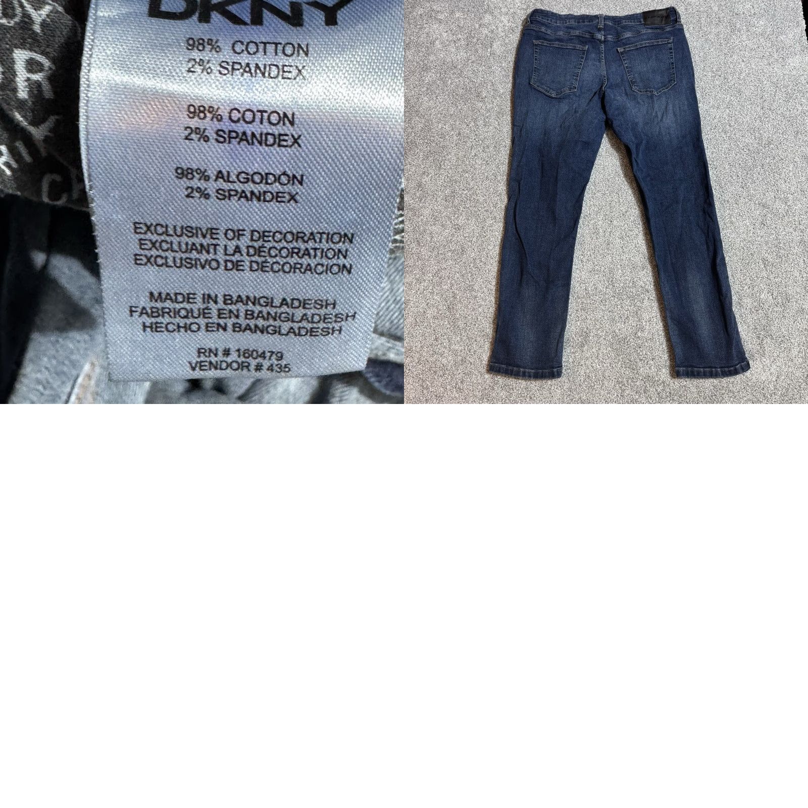 DKNY DKNY Bedford Jeans Mens 34x30 Slim Straight Dark Wash Denim Grunge Streetwear Jeans Mens 34 Dark Wash City Grunge Military? Size US 34 / EU 50 - 8 Thumbnail