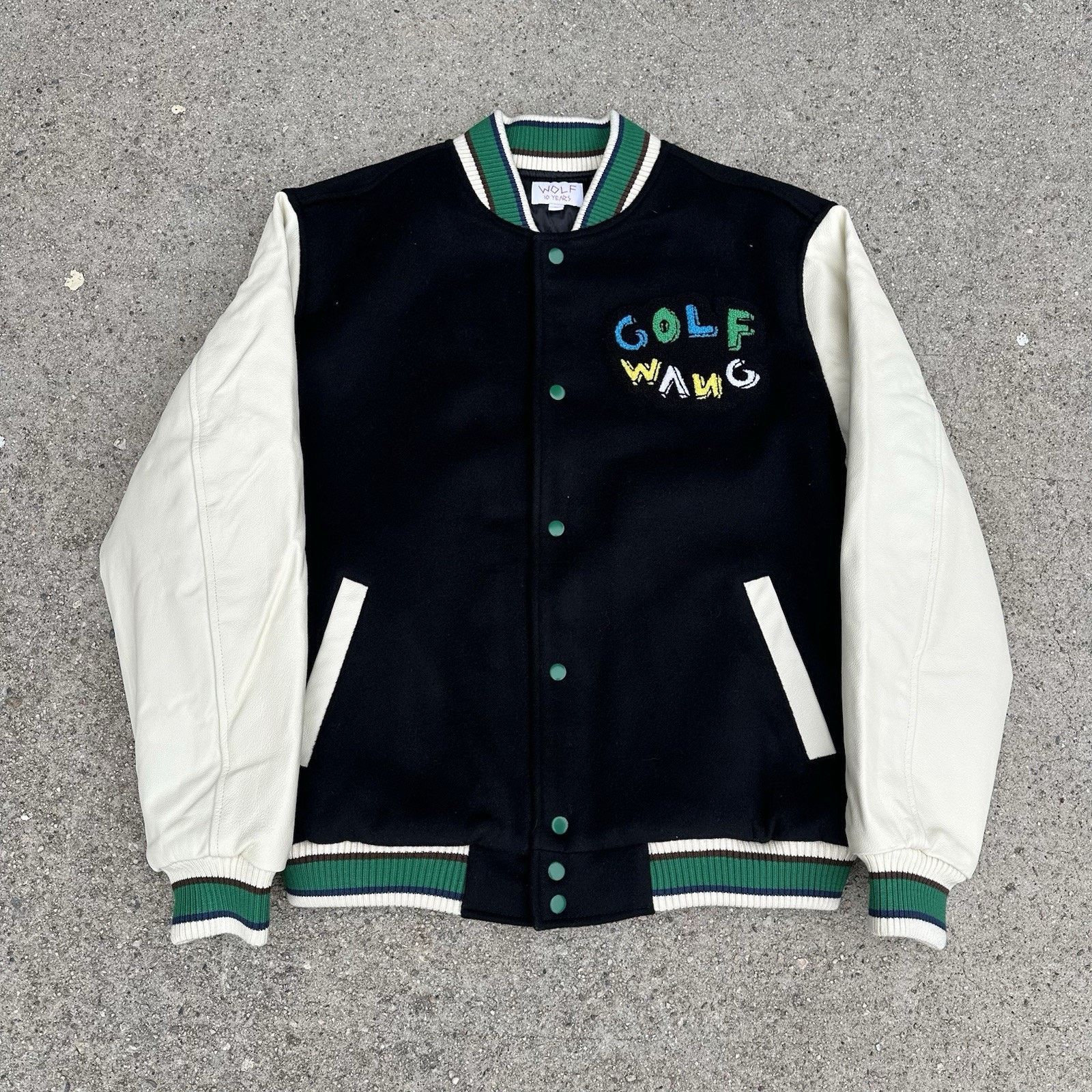 Golf Wang × Hypebeast × Tyler The Creator Golf Wang 10th Anniversary Letterman Varsity Jacket Size US L / EU 52-54 / 3 - 4 Thumbnail