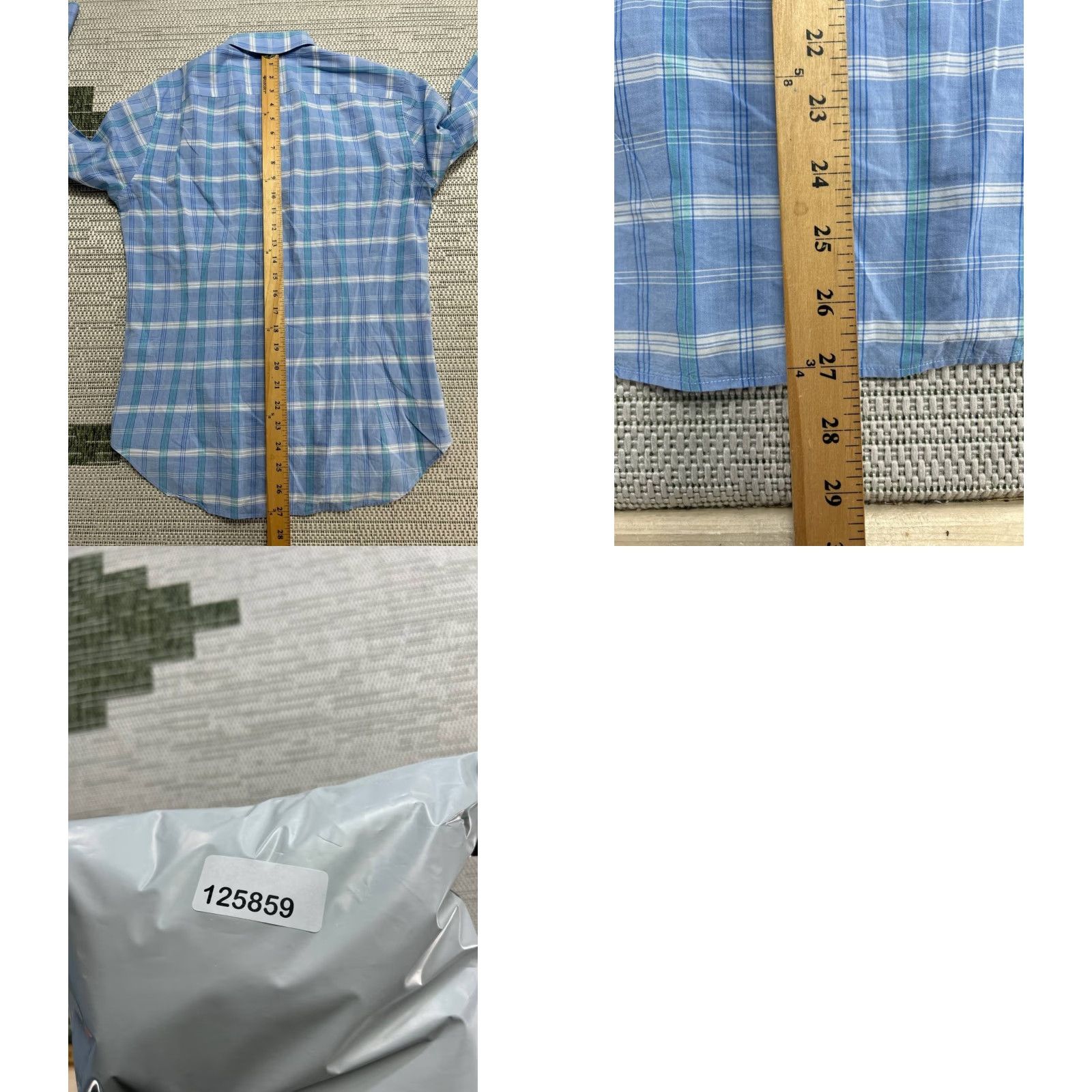Bonobos Bonobos Shirt Mens Small Multicolor Windowpane Plaid Tailored Slim Fit Cotton Size US S / EU 44-46 / 1 - 8 Thumbnail