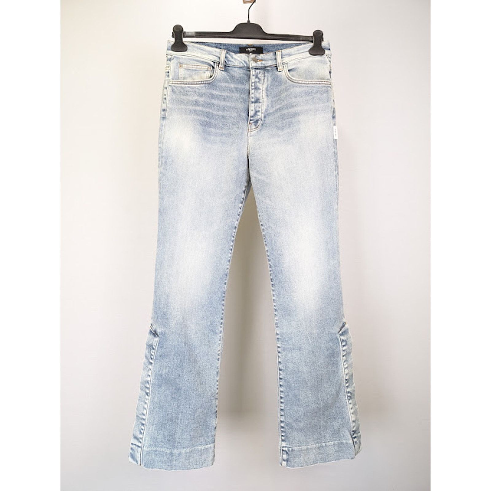 Amiri o1rshd1 Stack Flare Jeans in Stone Indigo Size US 31 - 1 Thumbnail