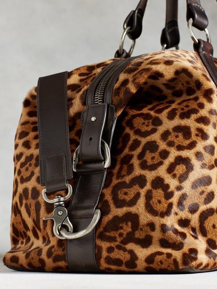 John Varvatos Leopard duffle Size ONE SIZE - 3 Thumbnail