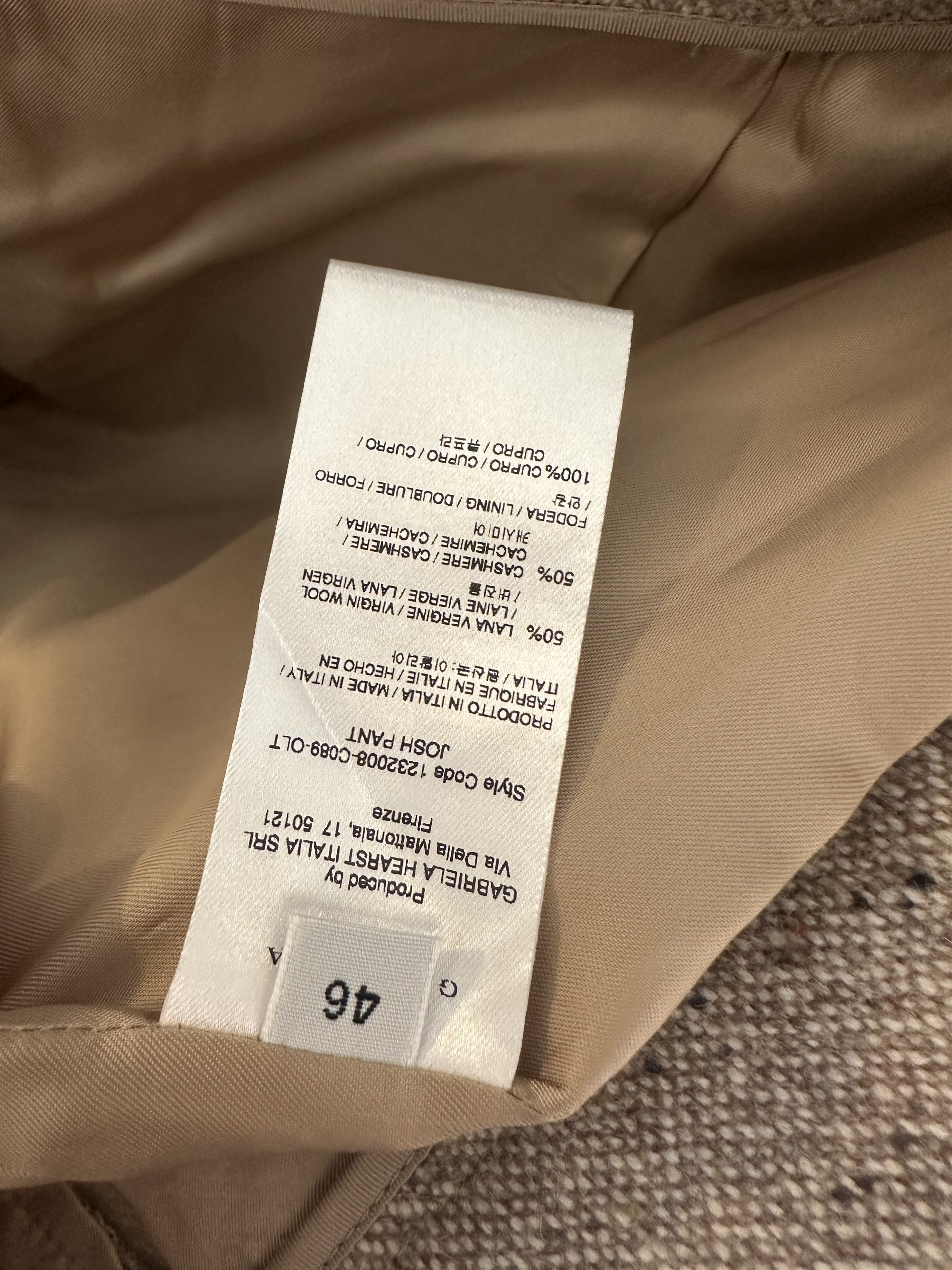 Gabriela Hearst Josh Pant in oatmeal multi Size 32" / US 10 / IT 46 - 8 Thumbnail