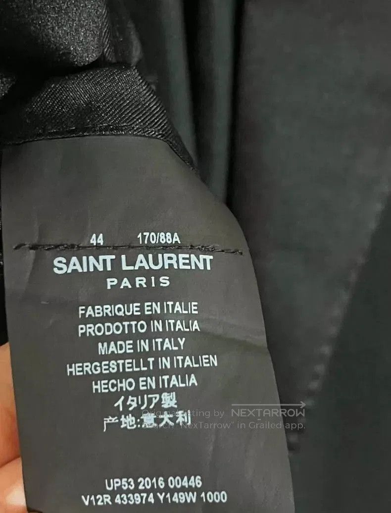 Saint Laurent Paris Saint Laurent SLP 16FW Smoking Jacket. Size US S / EU 44-46 / 1 - 4 Thumbnail