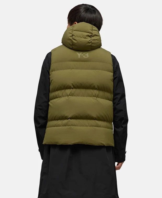 Adidas × Y-3 × Yohji Yamamoto adidas Y-3 Classic Puffy Down Vest Olive Size US L / EU 52-54 / 3 - 4 Thumbnail