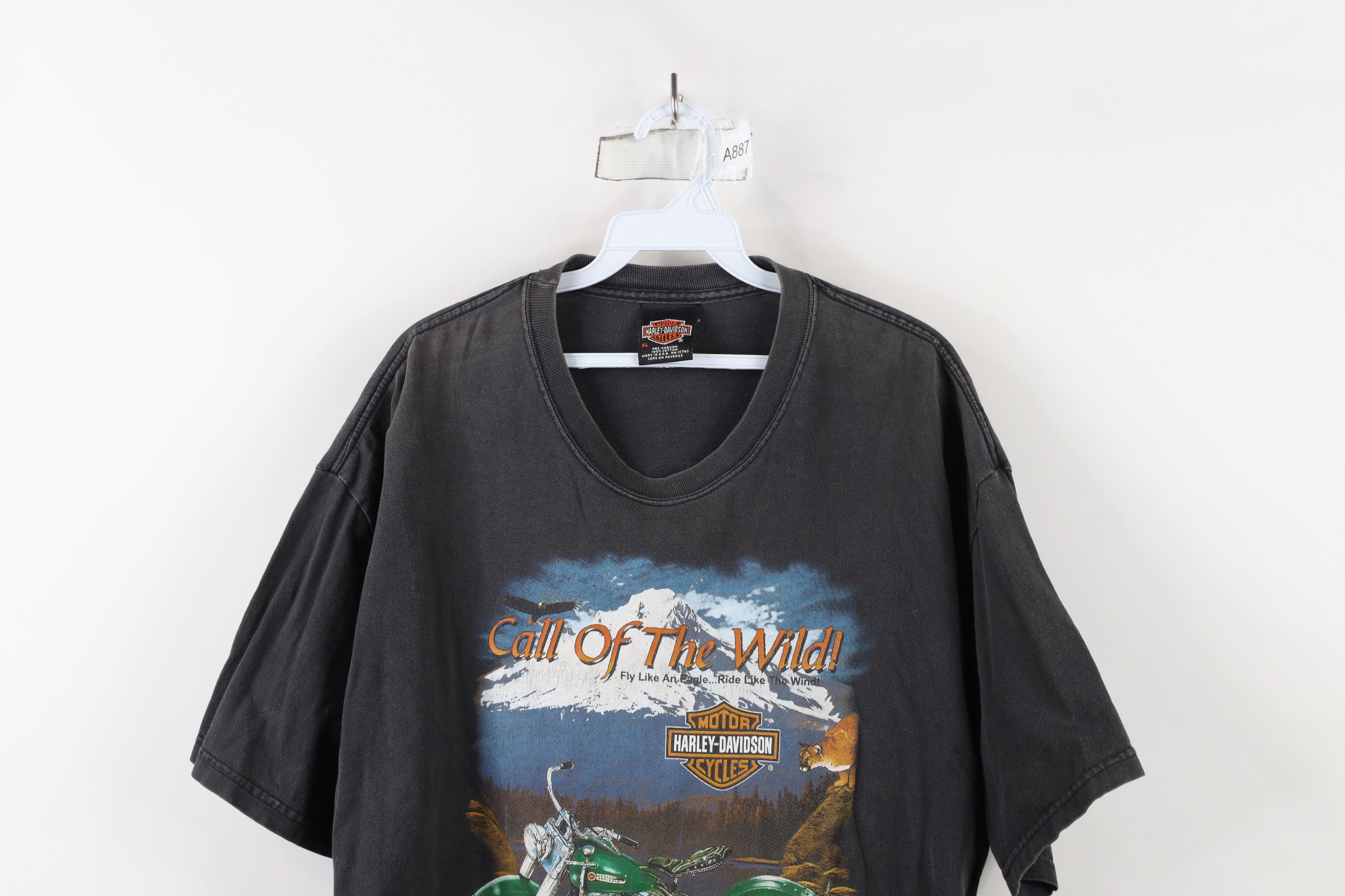 Harley Davidson × Vintage Vintage Y2K 2001 Harley Davidson the Wild T-Shirt Black USA Size US XL / EU 56 / 4 - 2 Thumbnail