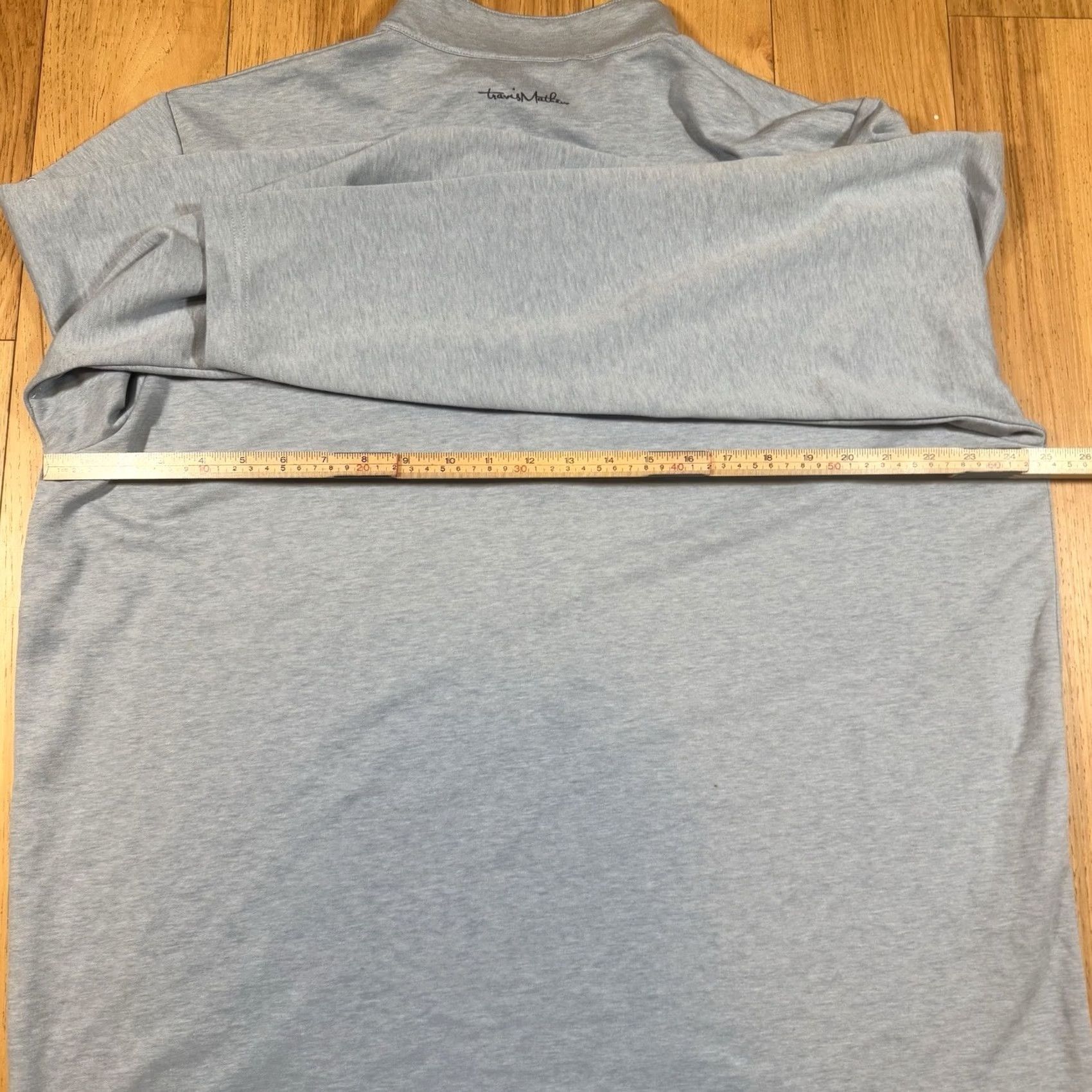 TravisMathew Travis Mathew Quarter Zip Men’s XL Light Blue Stretch Pullover Golf Size US XL / EU 56 / 4 - 6 Thumbnail