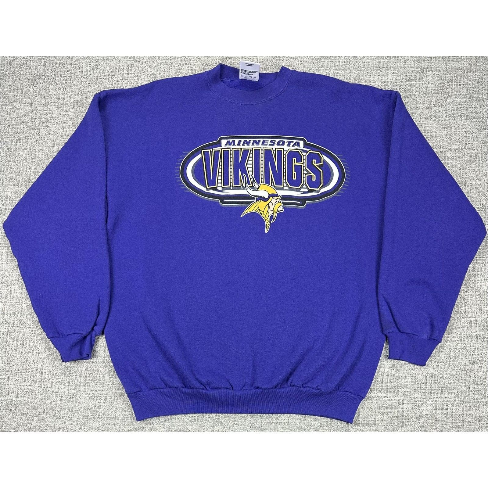 Logo Athletic Minnesota Vikings Sweatshirt Sz XL Purple Logo Athletic 90s Size US XL / EU 56 / 4 - 1 Thumbnail