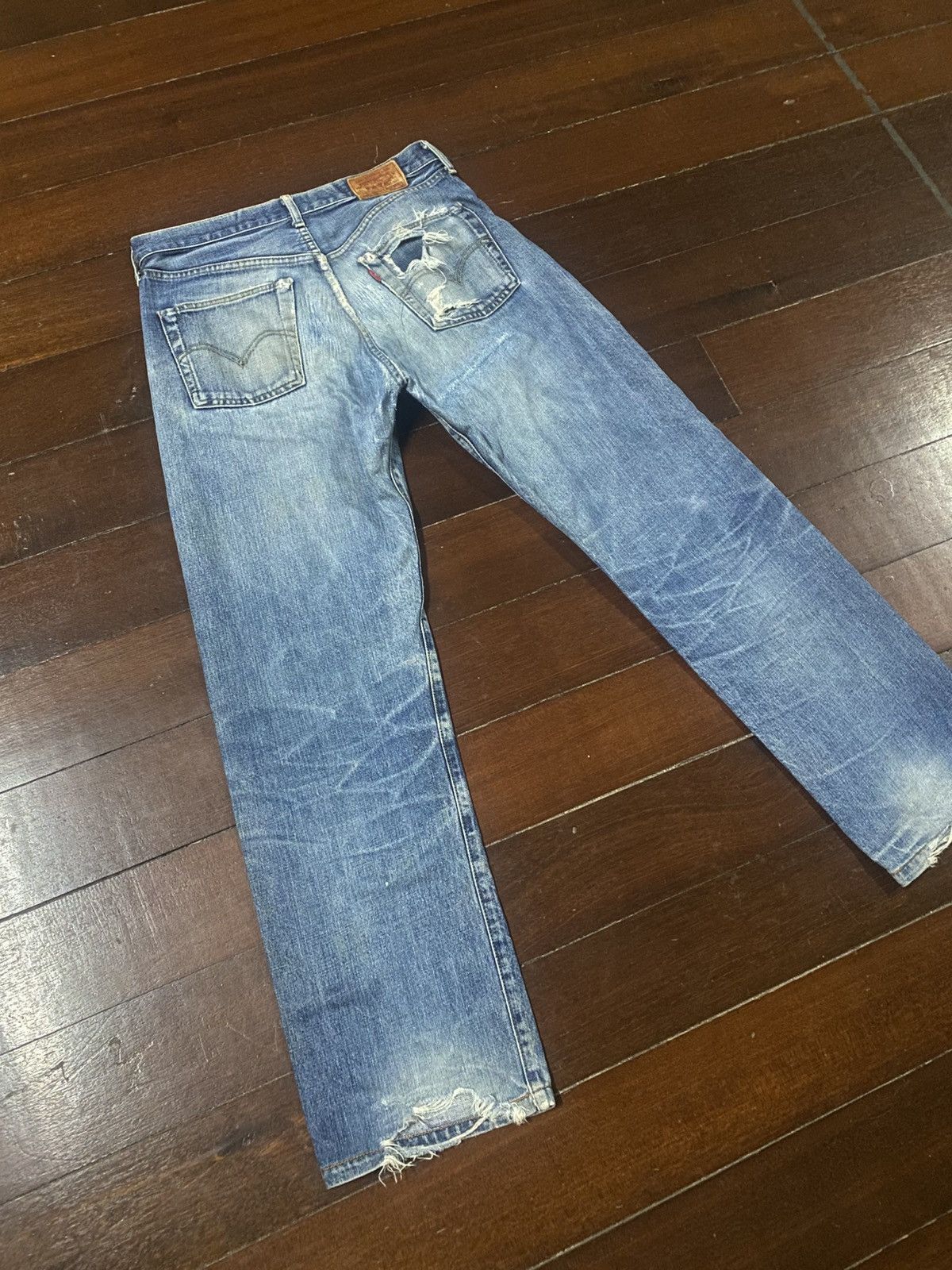 Levi's Vintage Redline Levi's Big E 503B LVC rework distressed Size US 32 / EU 48 - 13 Thumbnail
